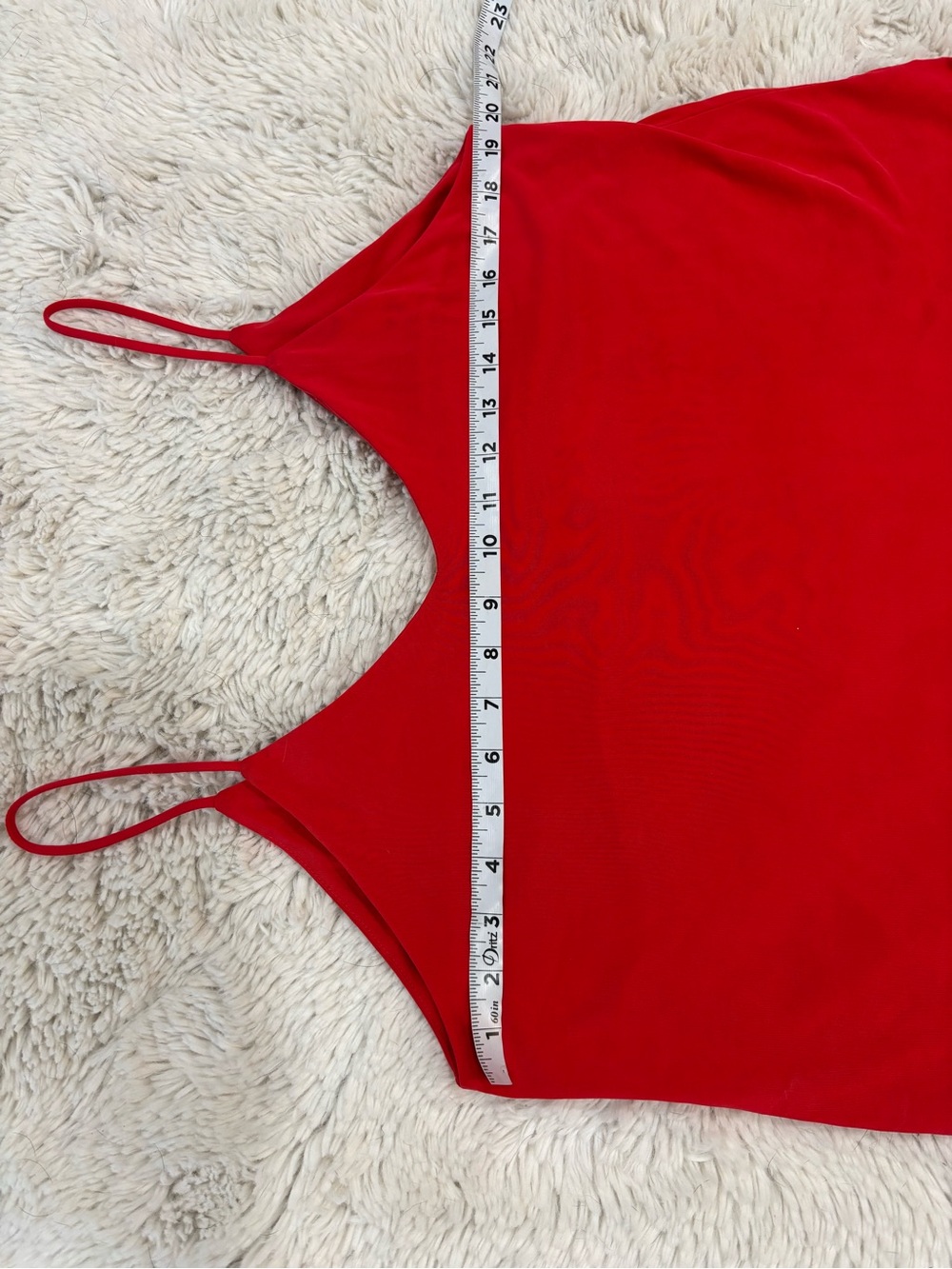 Source Unknown Salmon Red V-Back Spaghetti Strap Camisole Sz L - Picture 4 of 9